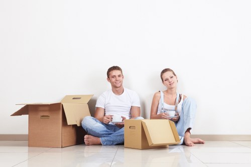 Local removal van service helping with a Watford move