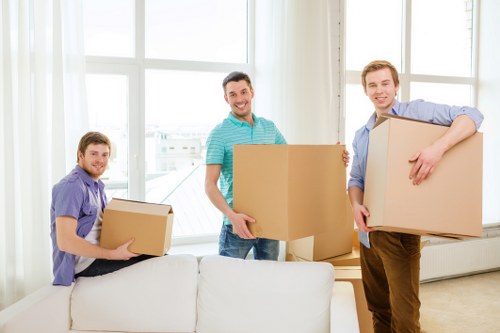 Removal van supporting a student move in Watford