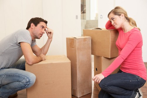 Office packing boxes and protective supplies in Watford
