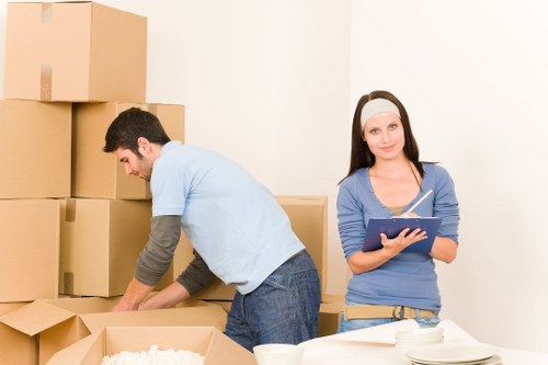 Careful loading of furniture for house removals in Watford
