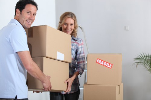 Customer booking a man and van removal service